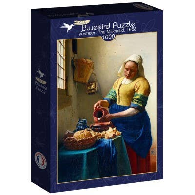 Pussel 1000 Bitar - Vermeer- Mjölkpigan, 1658 för wholesale av Bluebird Puzzle