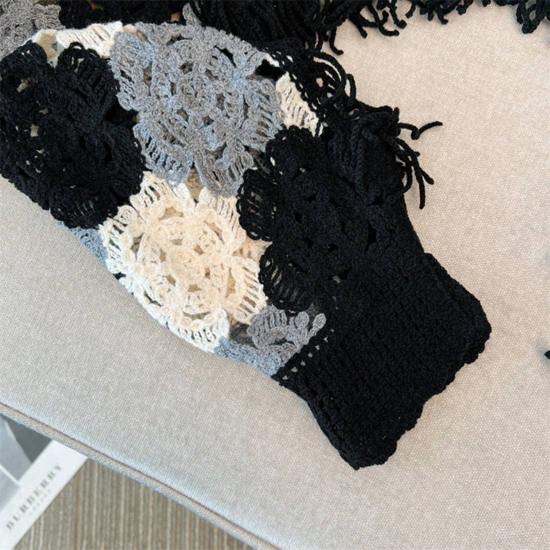 Funkyrel® Atzbranding Limited - Wholesale Knit Sweater - Women's - Crosa - Floral Pattern Hollow Knit Sweater6