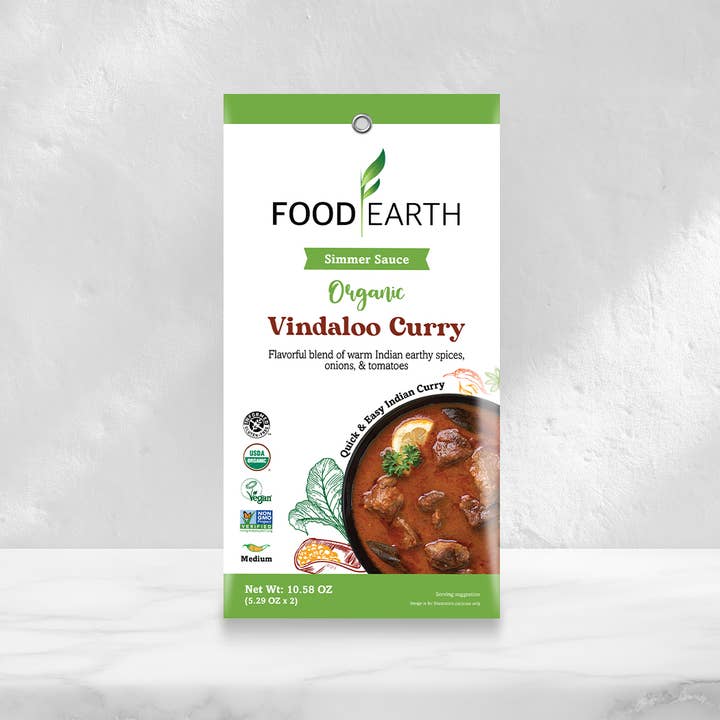 Food Earth - Wholesale Shelf Stable Prepared Meal - Food Earth - Organic Vindaloo Curry