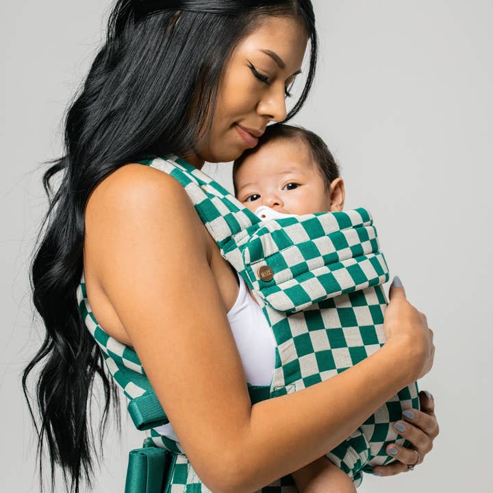 Mabē Baby Carriers - Wholesale Baby Carrier - The Monarch Carrier - Evergreen Check2