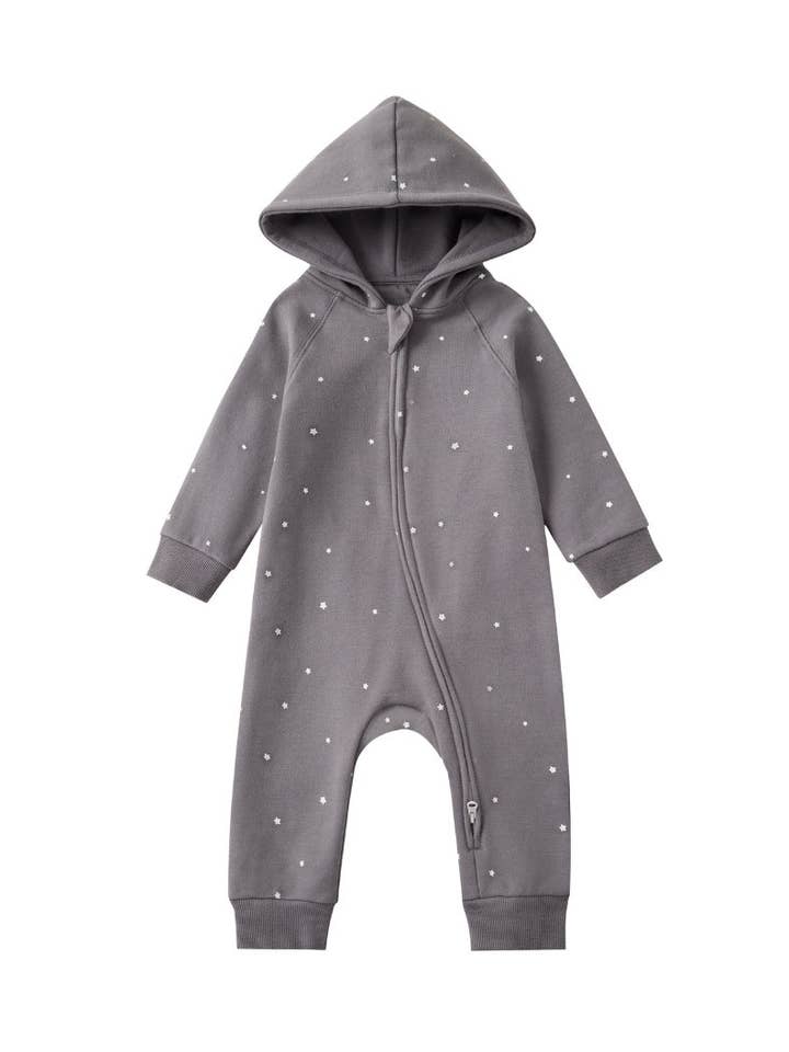 Body en molleton pour bébé en coton biologique - Gris foncé pour la vente par Norsu Organic