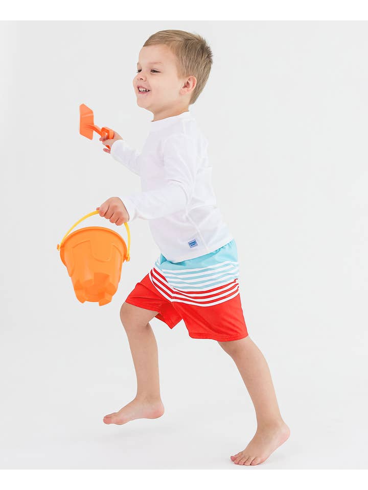 Boys White Long Sleeve Rash Guard
for wholesale on Faire6