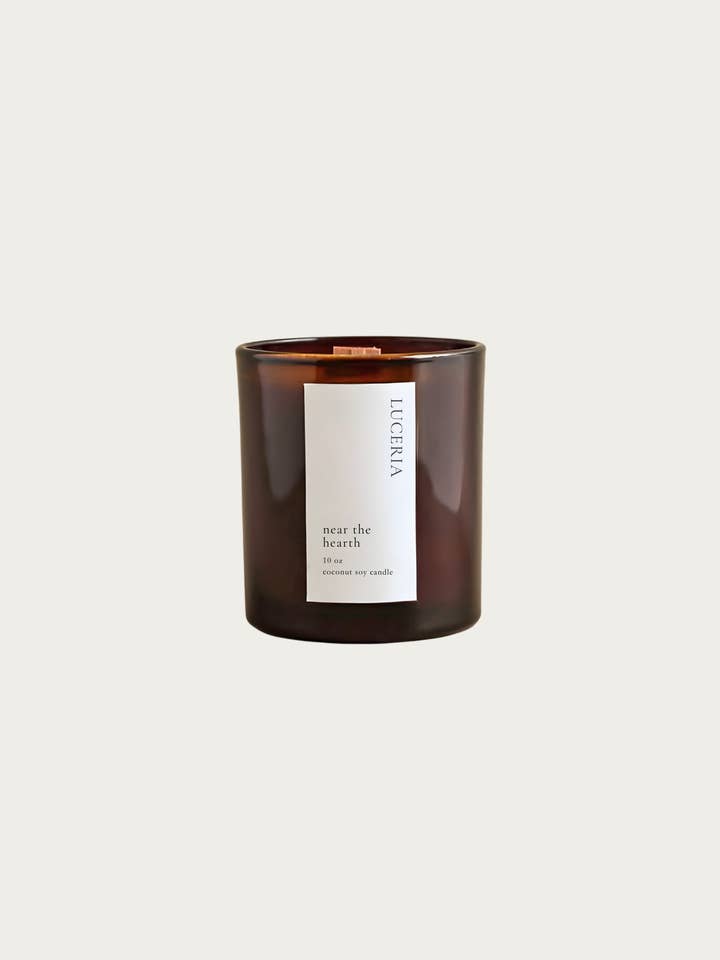 Near the Hearth Candle | Herb Soy Wax Candle for wholesale by Luceria Candle Co.