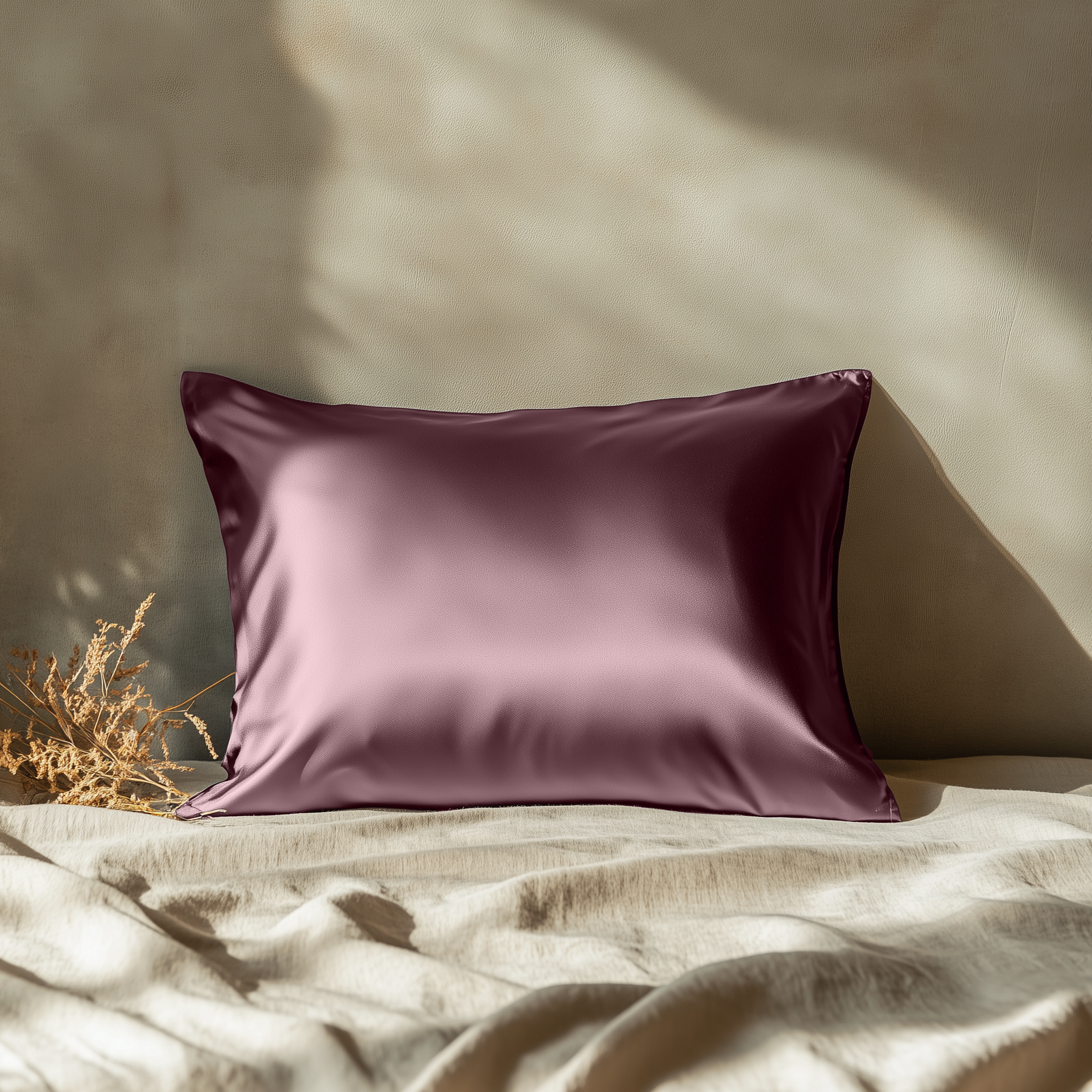 Sunday Silks - Wholesale Bedding Pillowcase/Sham - Silk Pillowcase Deep Mauve Standard (Pack of 1)1
