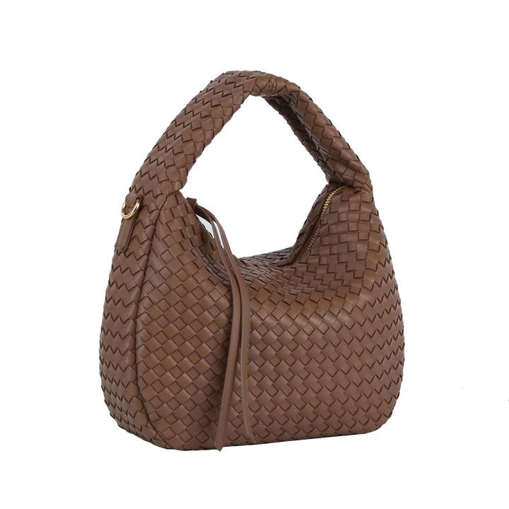 M&M HANDBAGS, LLC. - Wholesale Shoulder Bag - Women's - DE0758 LADIES WOVEN HOBO HANDBAG3