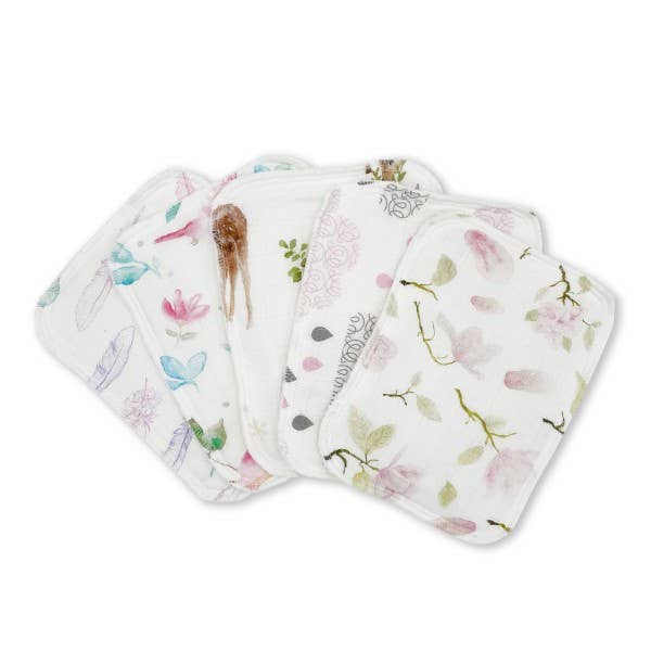 MAYLILY – wholesale Wash cloth – Child & baby – Bamboo washcloths 5-pack - pink