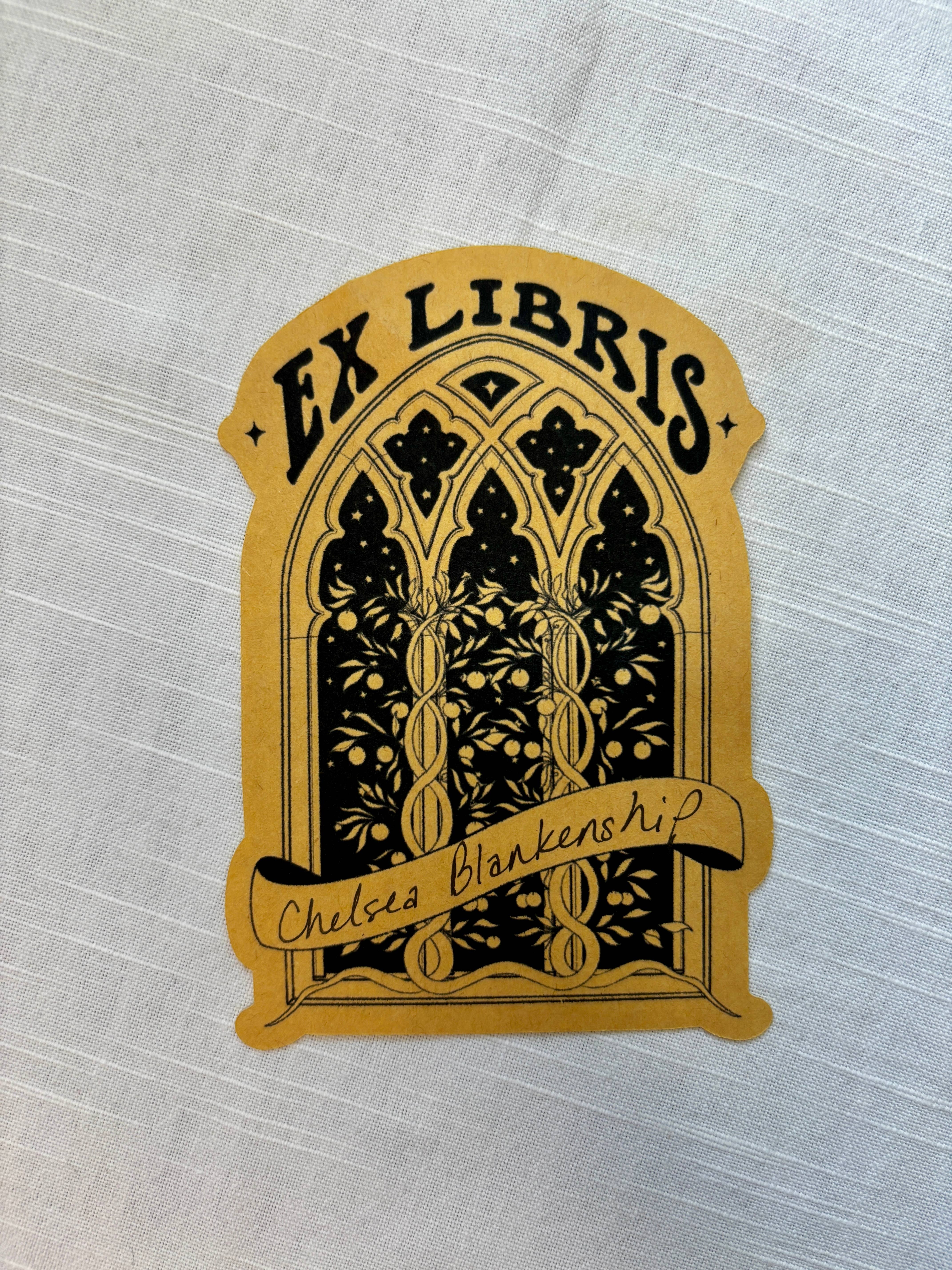 Petrichor & Co. - Vendita all'ingrosso Adesivo - Adesivo per finestra Ex Libris Castle3