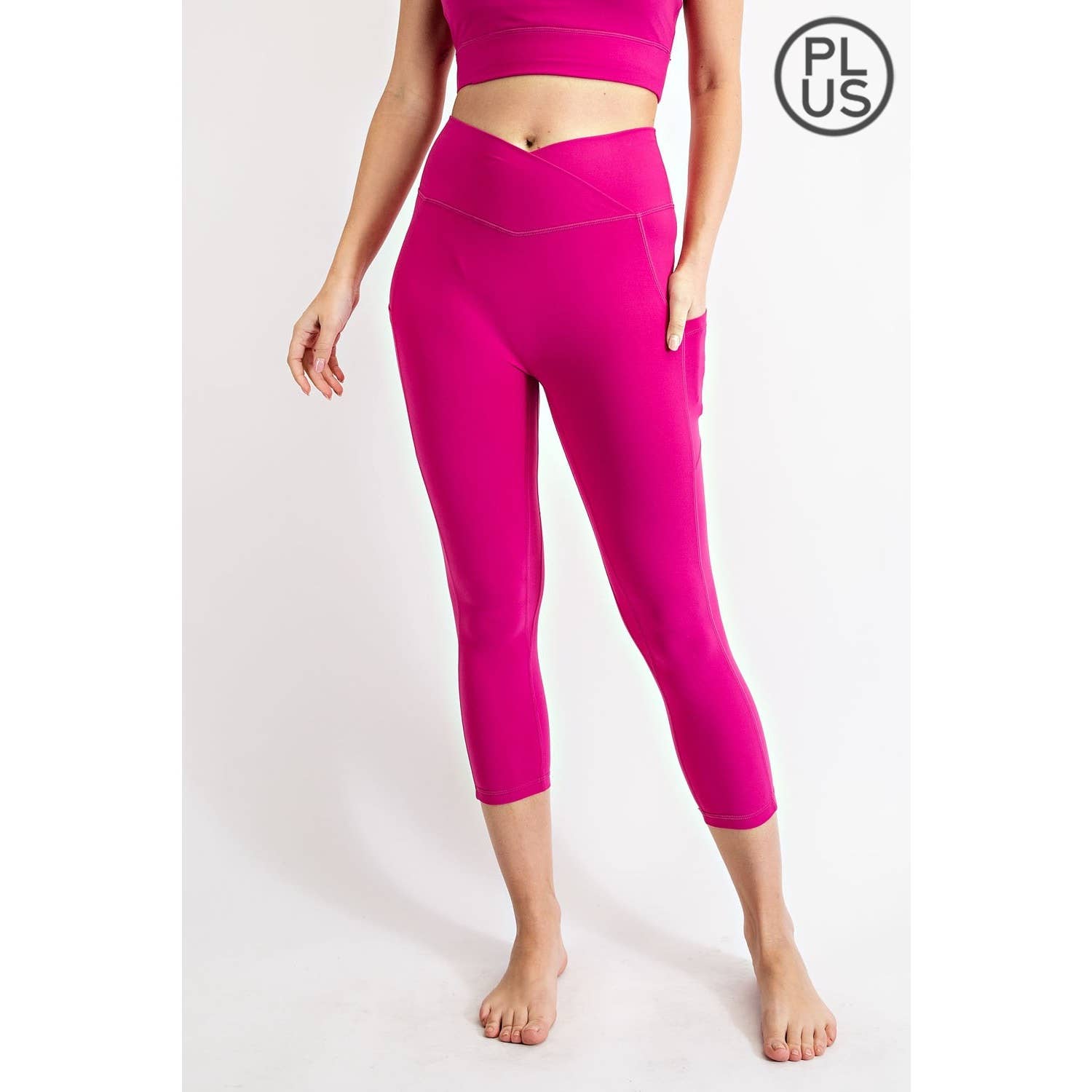 Rae Mode - Wholesale Athletic/Lounge Leggings - Women's - PLUS SIZE V WAIST CAPRI LENGTH LEGGINGS29