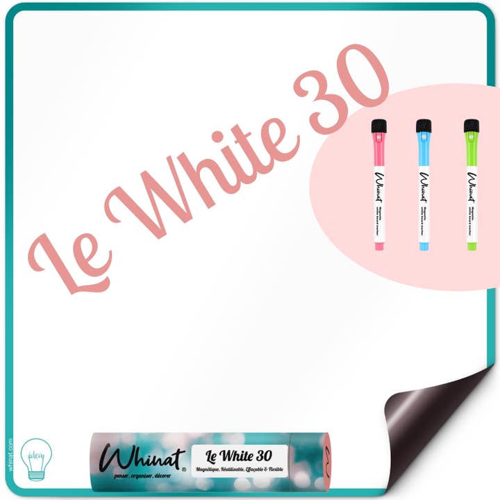 "The White 30" ✏ Magnetic whiteboard for wholesale by Whinat