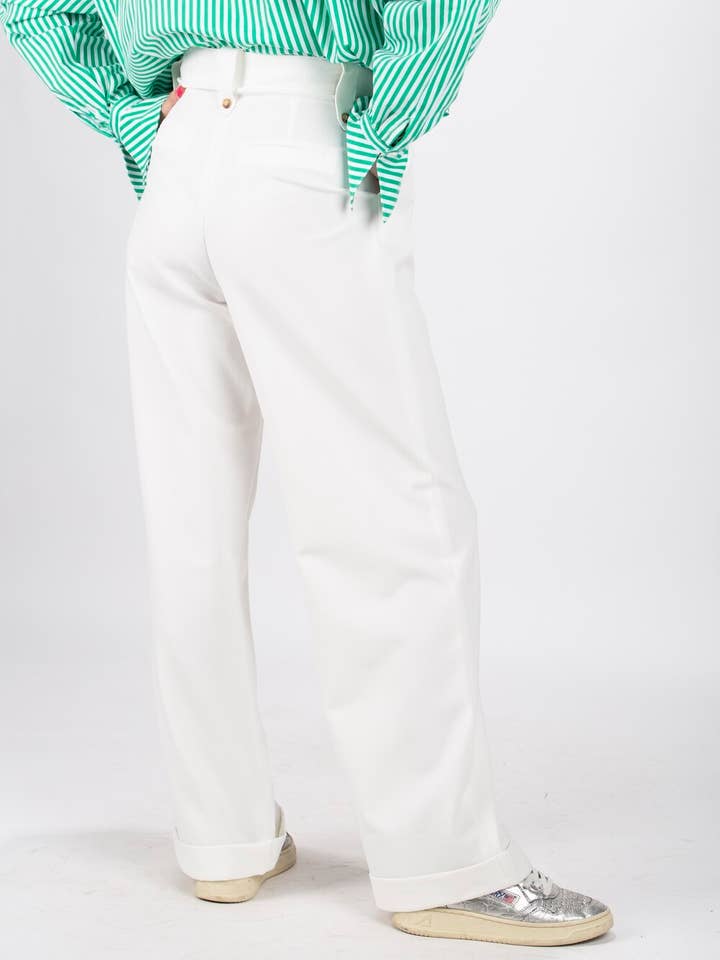 Noa White Trousers for wholesale by ANNAHPA
