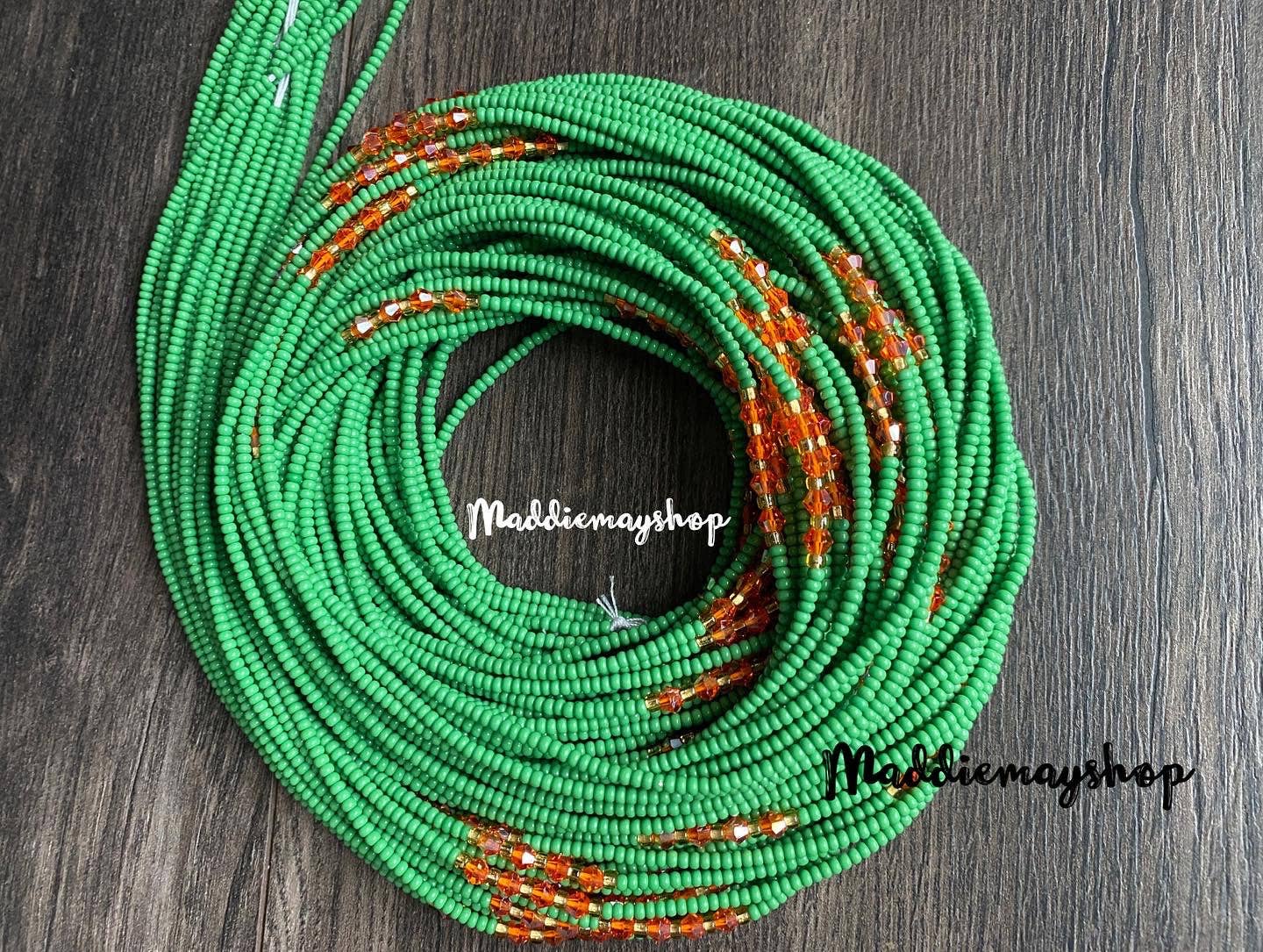 MaddieMayShop - Wholesale Beads - Preciosa Czech Beads- Wholesale WaistBeads with crystals 40"- 50"16