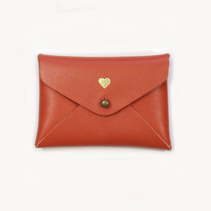 BARNABÉ AIME LE CAFÉ - Wholesale Pouch - Women's - 100% leather mini pouch for AirPods, jewelry, love words