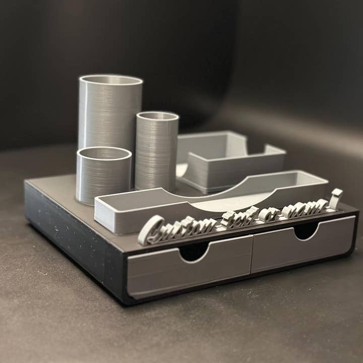 <3 Studio - Wholesale Desk Organizer - Sleek Personalized Desk Organizer for Clutter-Free Workspace3