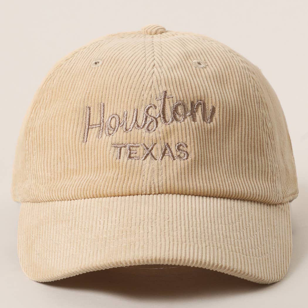 Custom Corduroy Embroidered Hat – Your City & State Design for wholesale on Faire7