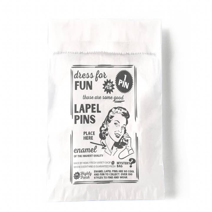 Zeer frisse emaille Pin Mystery Bag voor wholesale door Highly Fresh