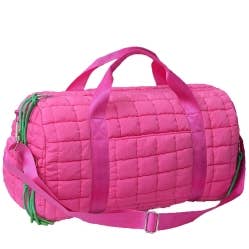M&M HANDBAGS, LLC. - Wholesale Weekender Bag - Women's - QP774 Nylon Puffy Quilted Duffle Bag15