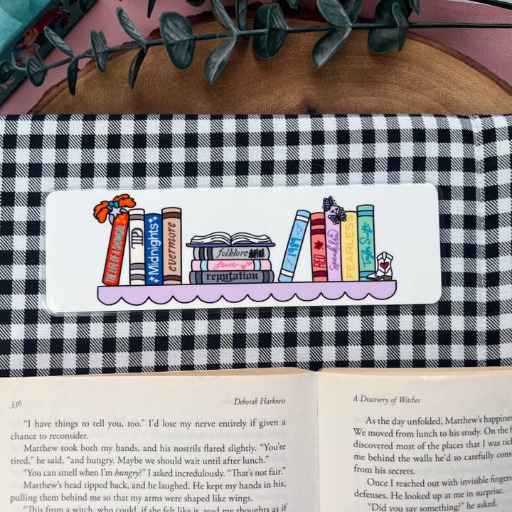 Eras Bookshelf Bookmark for wholesale by Cozy Reads Shop