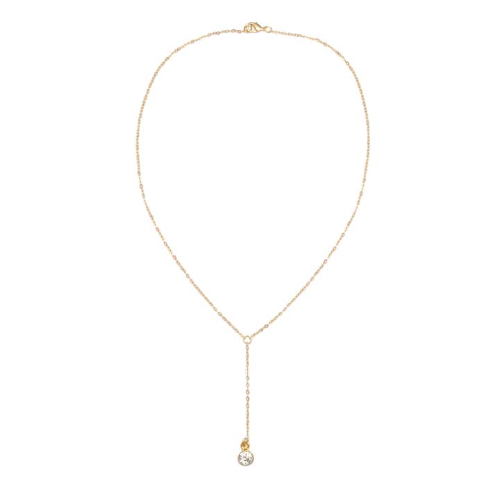 Zirconium Tie Necklace for wholesale by Arrecife Accesorios