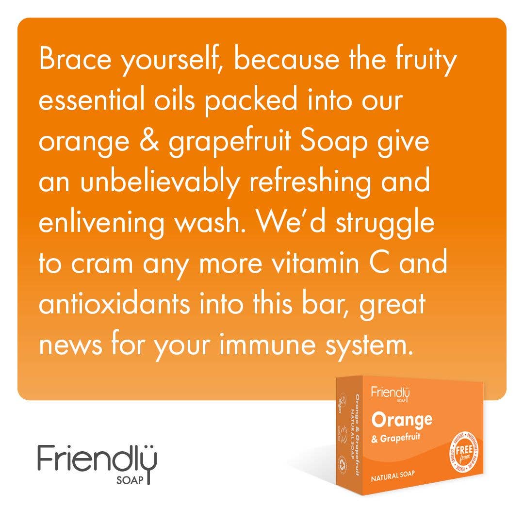 Friendly Soap – wholesale Bar Soap – Orange & Grapefruit Eco Friendly Soap Bar3