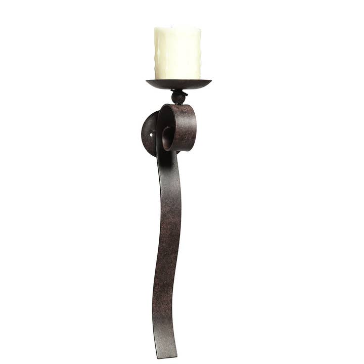 Ambiente Haus - Wholesale Candle Holder - Wall sconce - antique brown 50cm