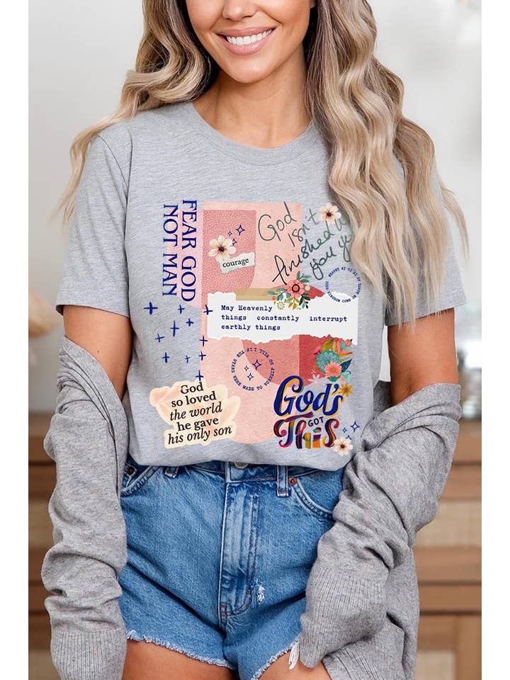 COLORBEAR - Wholesale T-Shirt (Graphic) - Women's - Christian Collage Graphic Tee