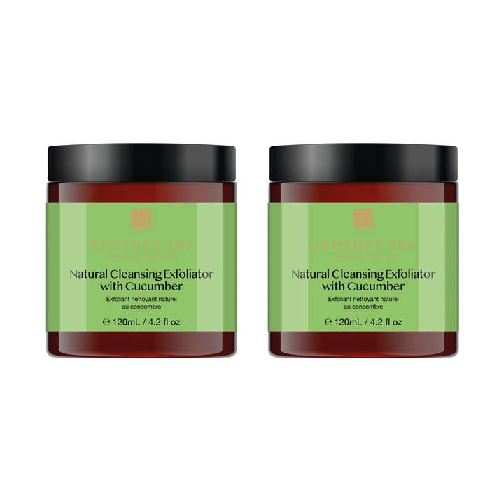 Dr Botanicals Natural Cleansing Exfoliator with Cucumber 120ml Twin Value Savings Pack for wholesale by skinChemists | Anti-Ageing Skincare