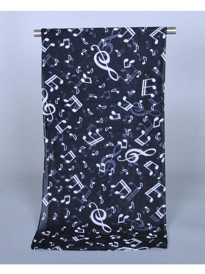 Scarvii - Vår Sommar Musiknot Print Sjal för wholesale av Funkyrel® Atzbranding Limited