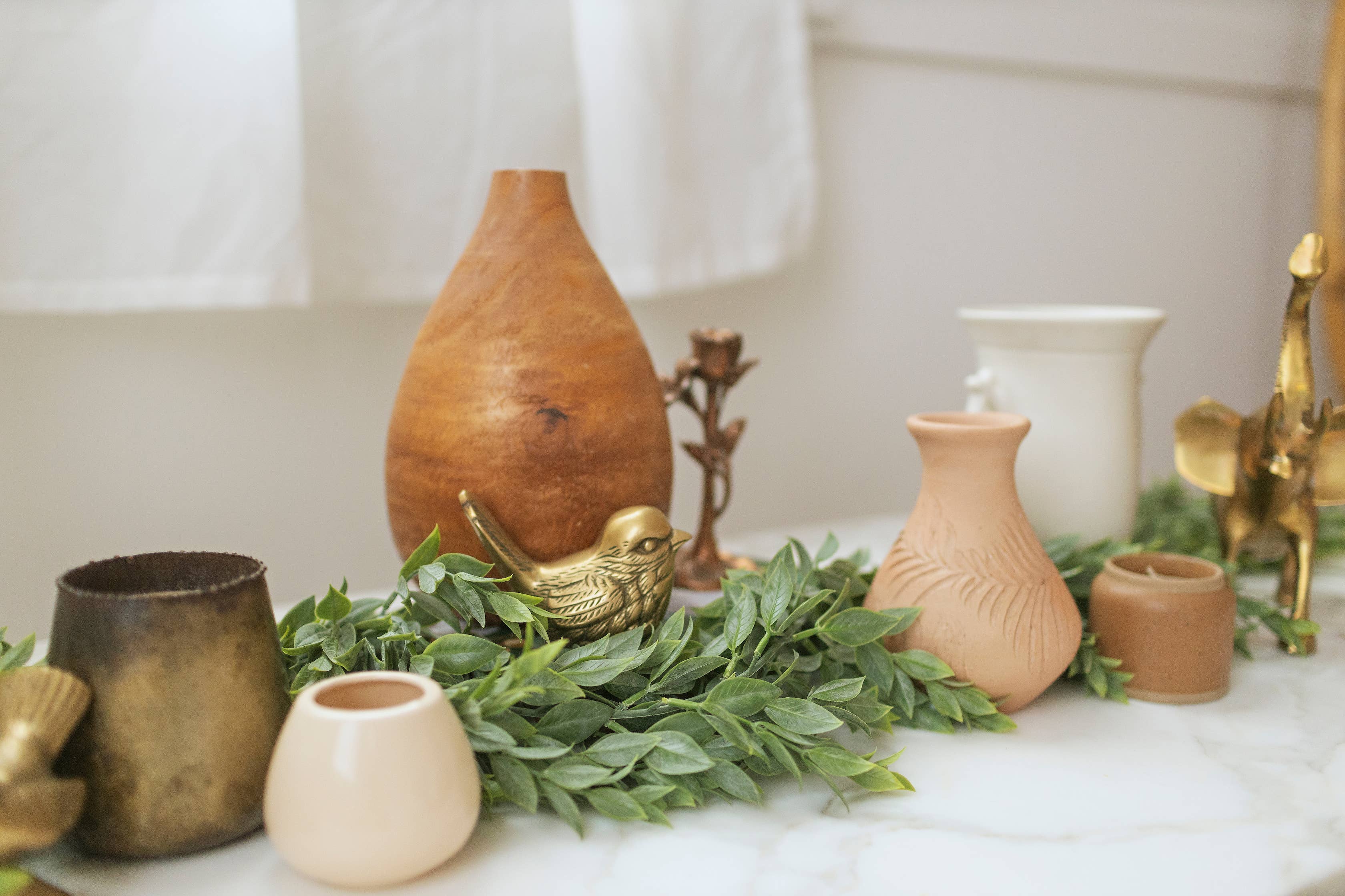 Oh You're Lovely - Wholesale Bunting/Garland - Large Ruscus Leaves Artificial Greenery Garland | 65"5