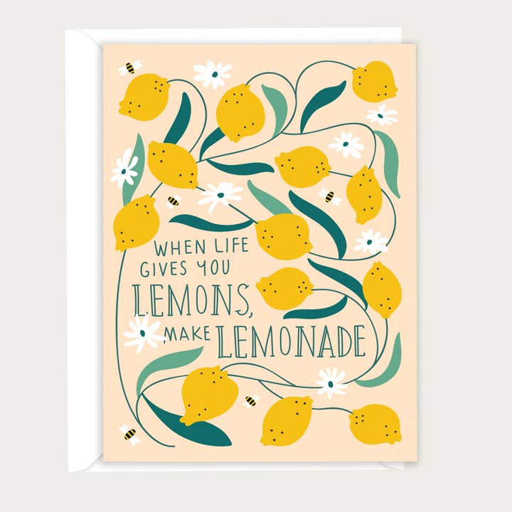 Make Lemonade Encouragement Greeting Card for wholesale by Madison Park Greetings