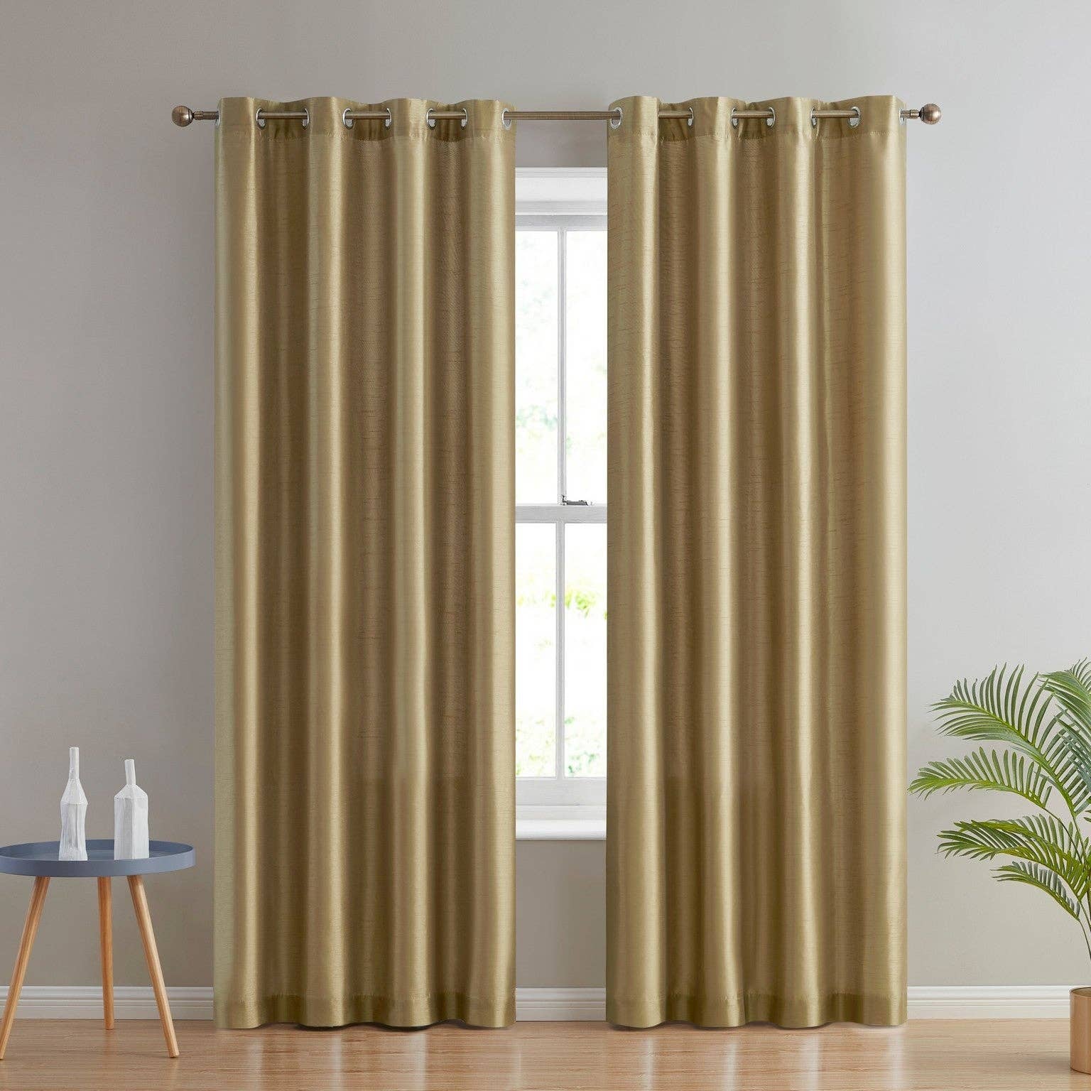 HLC.me - Wholesale Curtain - Jefferson Faux Silk Grommet Curtain Panels24