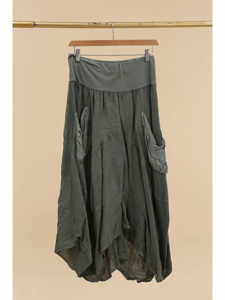 la maison des fibres naturelles – wholesale Kjol - Dam – Linnekjol i storlek One Size (US 12-16, UK 8-12, EU 40-44)8