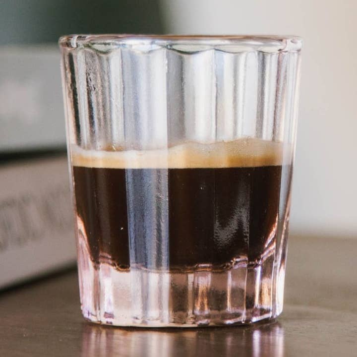 Espresso Glass Reed | 7 CL | blush pink | Espresso cups for wholesale by Brût Home and Glassware