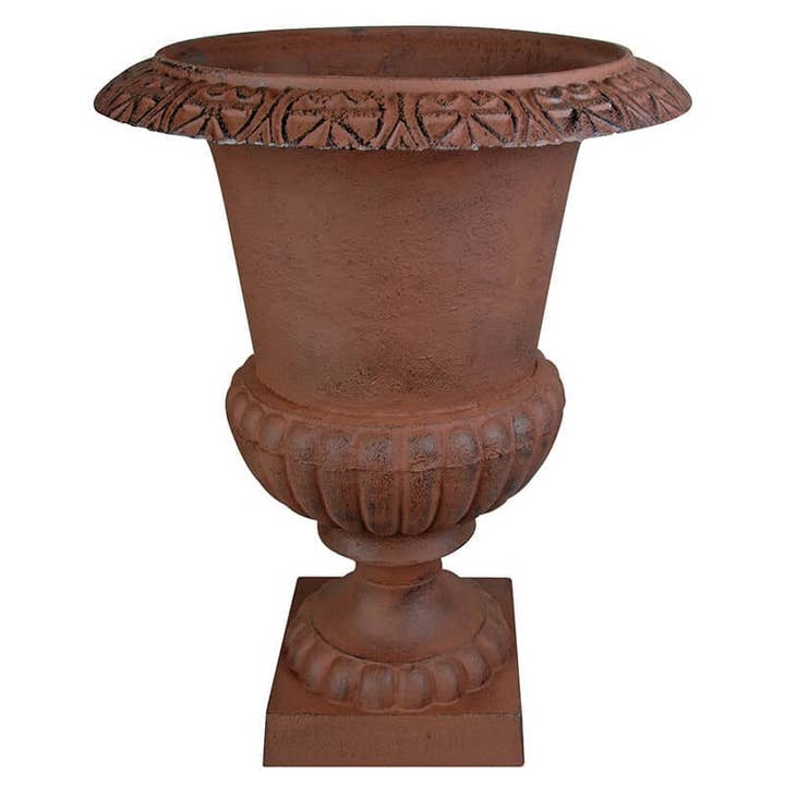 Esschert Design USA - Wholesale Urn - French Urn, Cast Iron, Antique Brown - X Large