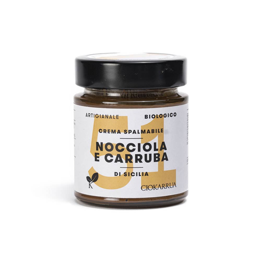 Ciokarrua - Wholesale Body Cream/Lotion - Sicilian Hazelnuts and Carob Spreadable Cream - 150g