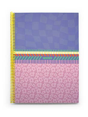 Cahier spirale A4 à carreaux « Geometric Dreams » pour la vente par MAKENOTES