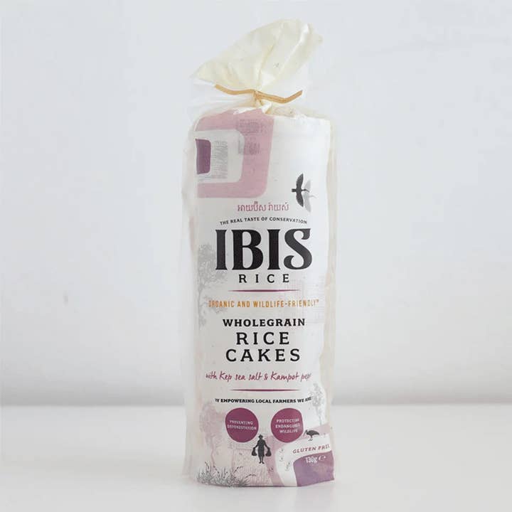 IBIS Wholegrain Rice Cake Sea Salt and Pepper 130g Organic for wholesale by Brand Organic