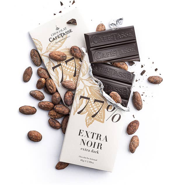 Black 77% (tablet, by 12) for wholesale by Café-Tasse