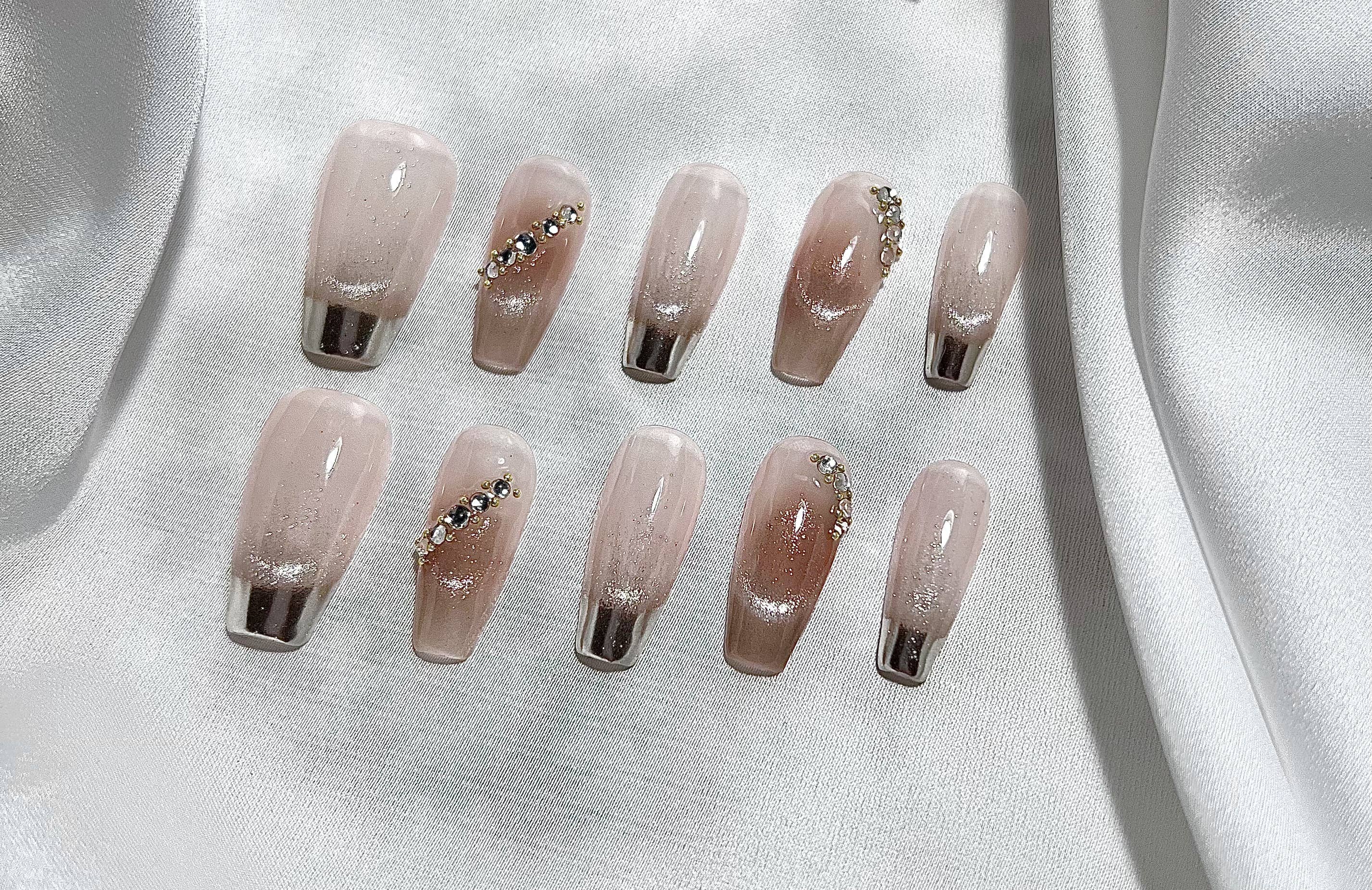 KTNN Studio Inc. – wholesale Press-on/fake nails – Deluxe 100% Hand Made press on nails -  # Mars2