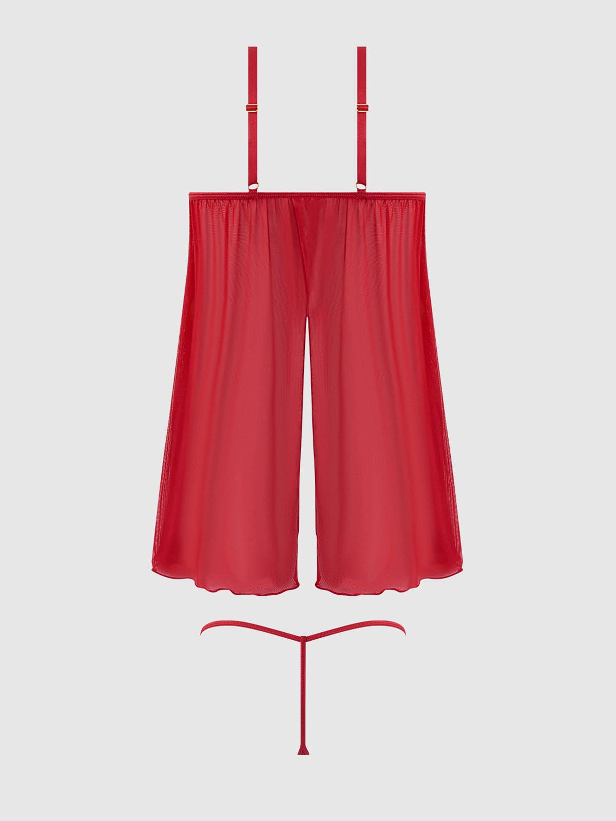 House of Desire - Wholesale Lingerie Set - Women's - ASHLEY ALEXISS LACE & MESH BABYDOLL & G-STRING SET20