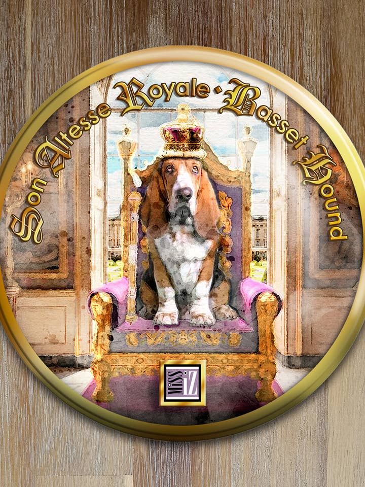 Espelho de bolso > Cão: BASSET HOUND por atacado de Miss Iz