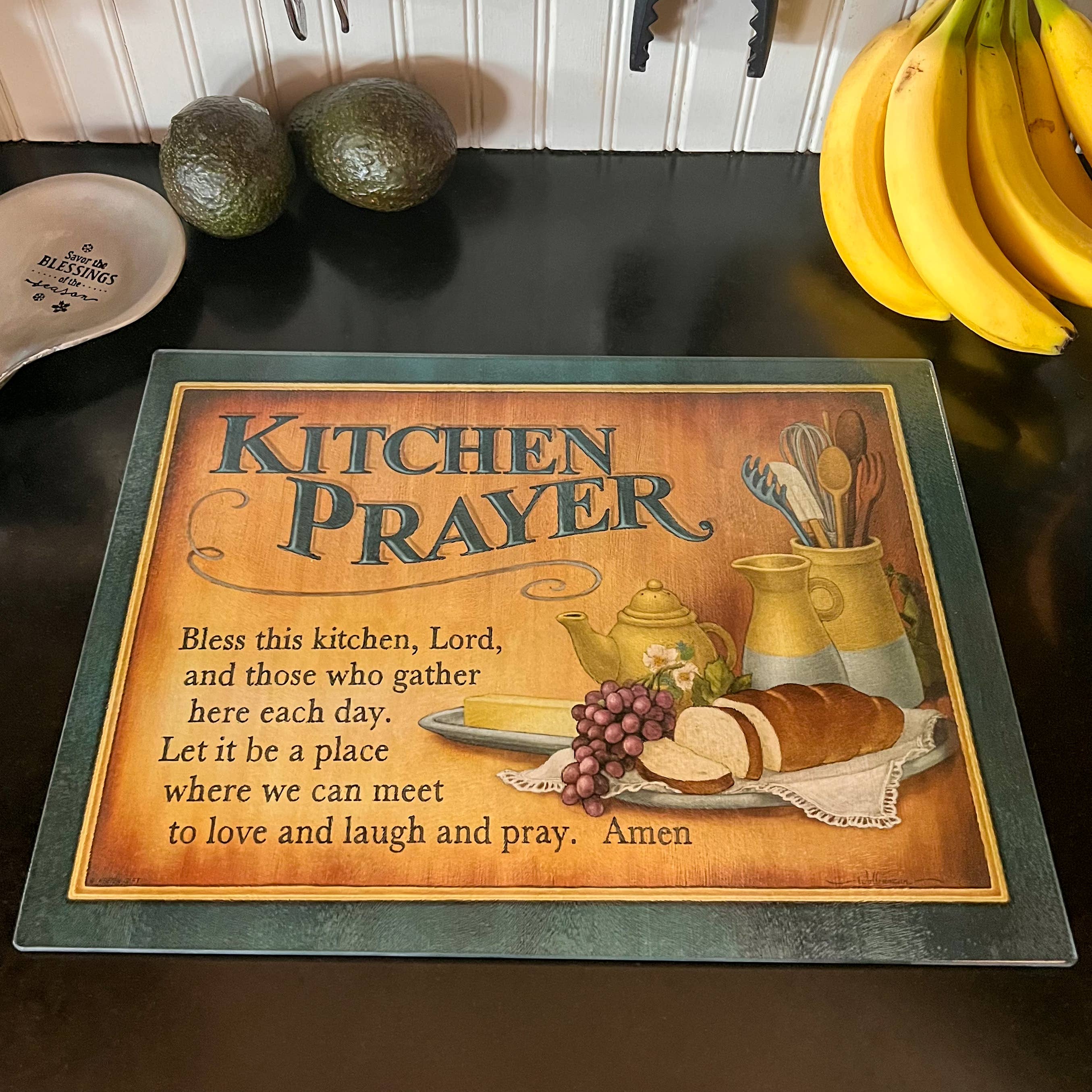 Abbey + CA Gift - Wholesale Cutting Board - Kitchen Prayer Cutting Board2