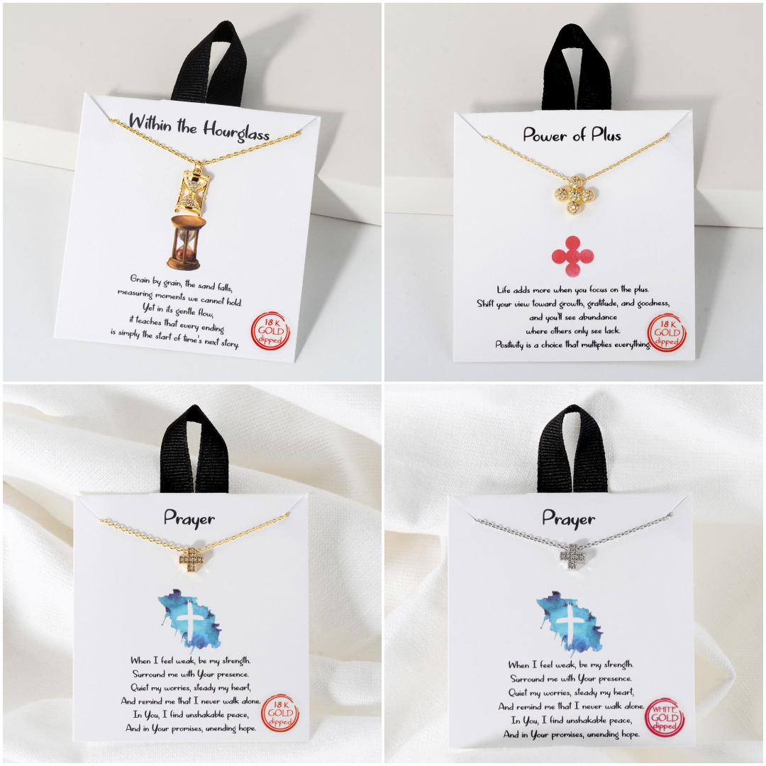 Oblige by G - Wholesale Pendant/Charm Necklace - 18K Gold White Dipped BJN-01798 01803 0180010