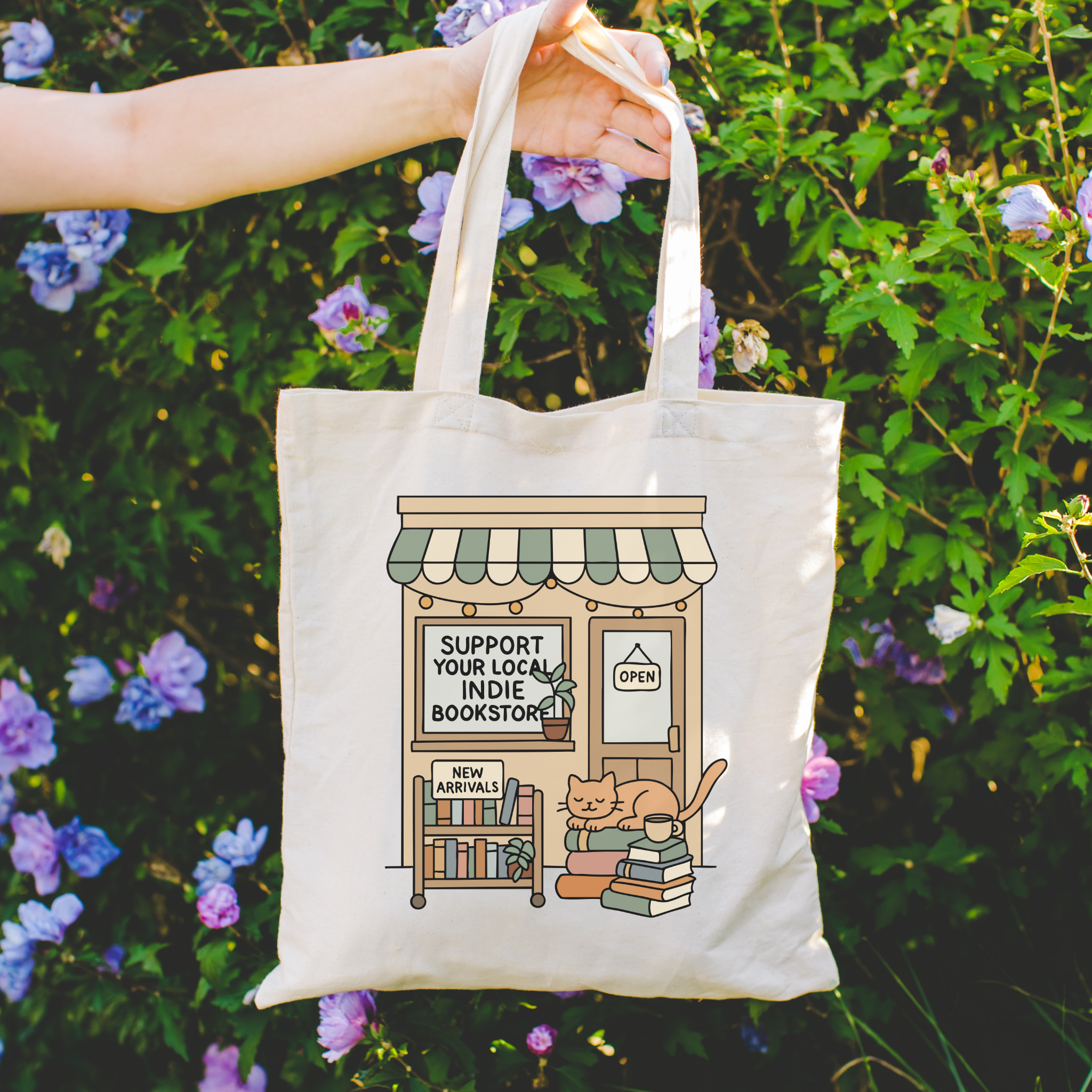 Literari Goods, Co | Book Themed Candles + Gifts - Wholesale Tote Bag - Unisex - Bookstore Tote Bag | Trope Reader Gift | Support Local Indie3