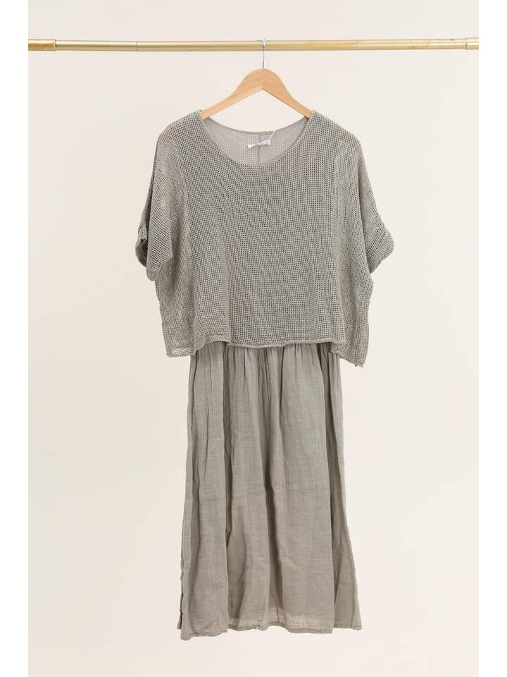 la maison des fibres naturelles – Vestido - Mulher por atacado – Vestido 19056 100% algodão19