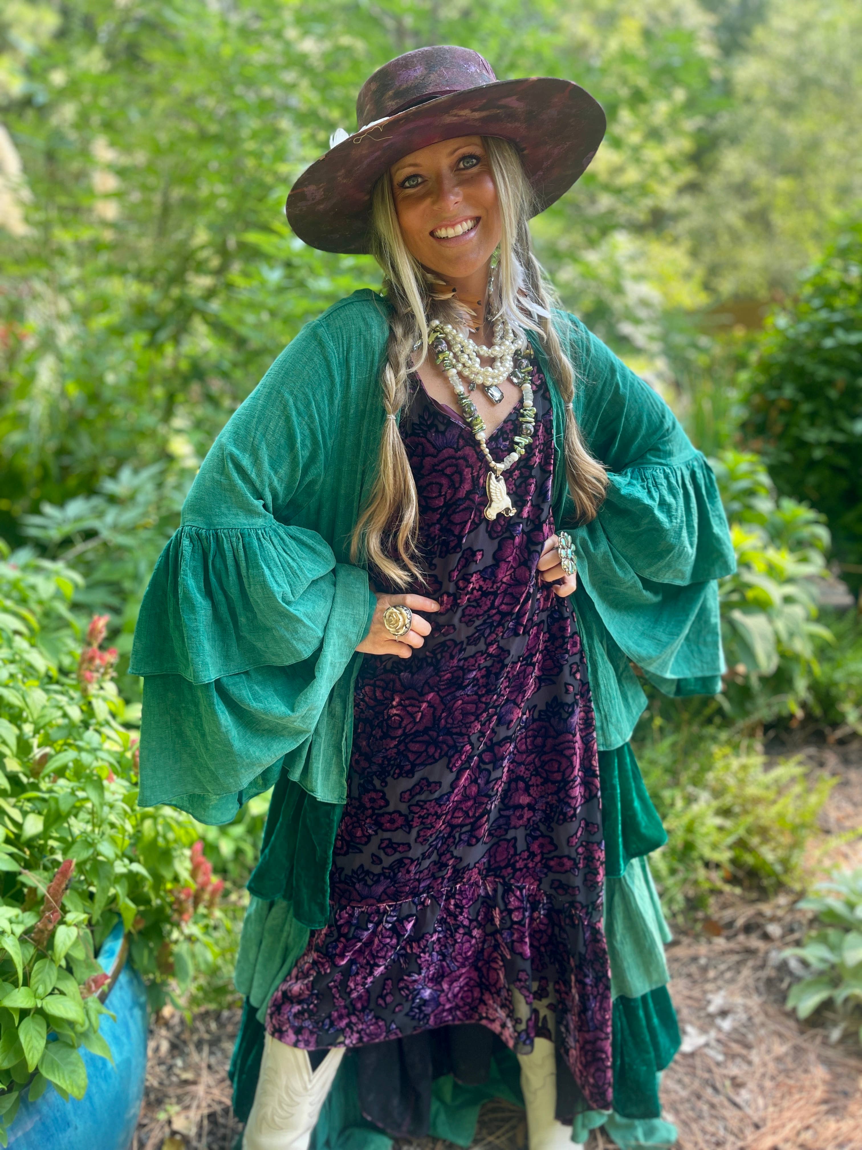 A Rare Bird Shop - Wholesale Dress - Women's - Magenta Burnout Velvet High Low Dress2