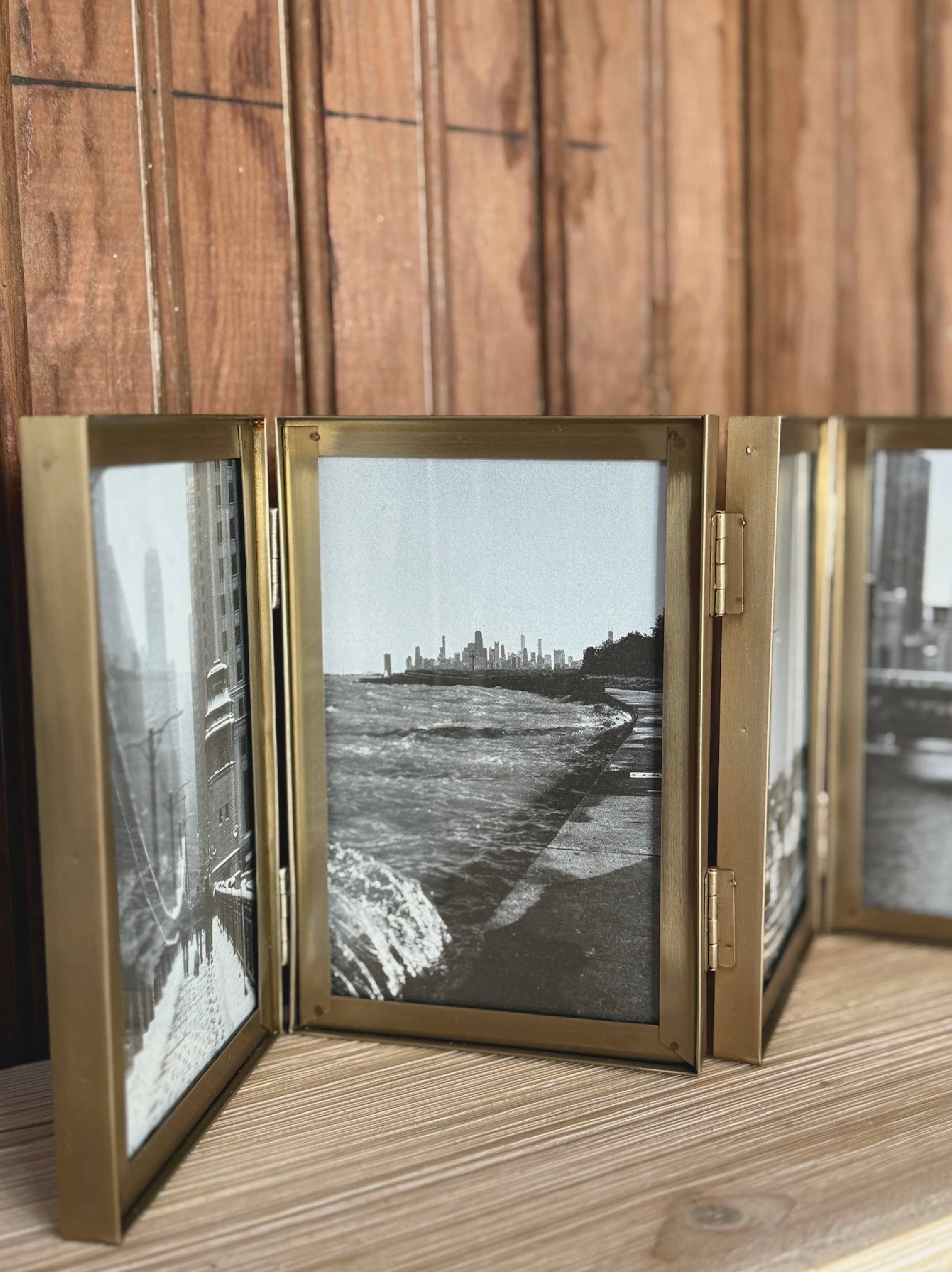 Made Market Co. – wholesale Picture frame – Oversized Hinged Gold Photo Frame 4x66