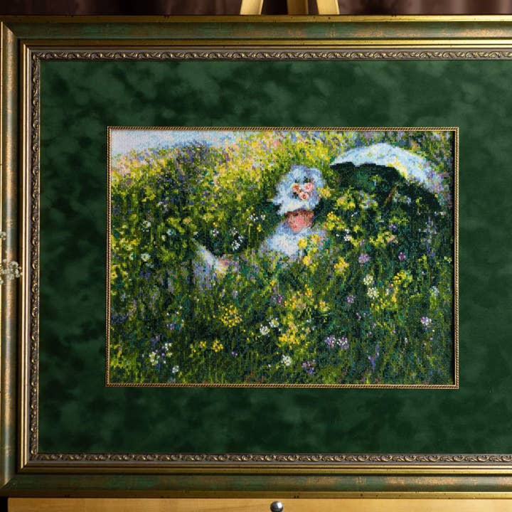 RIOLIS - Wholesale Embroidery/Cross Stitch Supplies - Cross Stitch Kit Riolis 1850 In The Meadow After Monet3