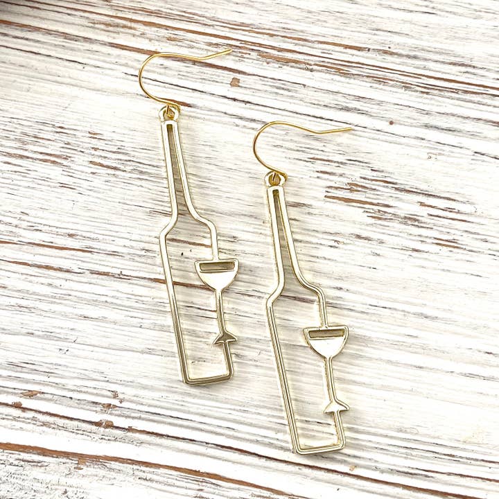 VB&CO Designs Handmade Jewelry - Vente Parures de bijoux - Vin bijoux cadeau cave vignoble cadeau raisin merlot bouteille5