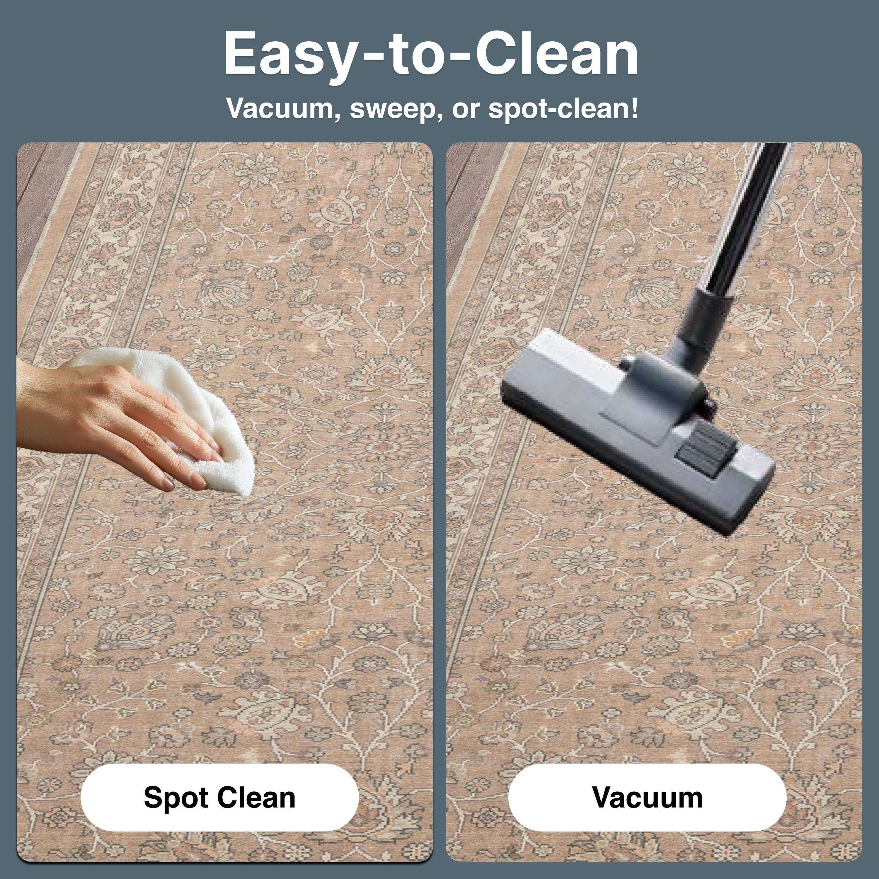 Well Woven - Wholesale Runner Rug - Custom Size Stair Runner Rome Floral Beige Choose Length5