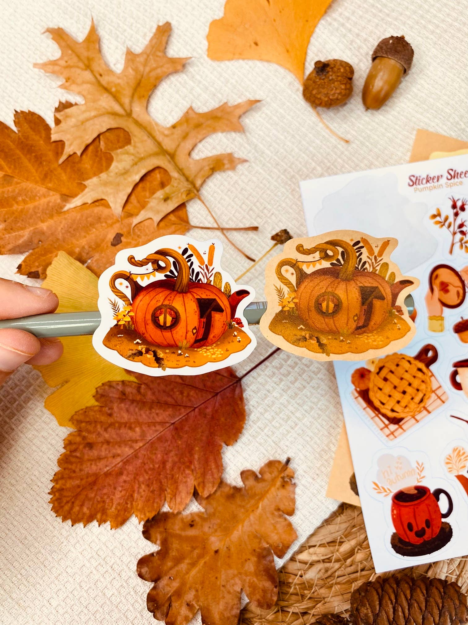 Split Moon Studios - Wholesale Sticker - Pumpkin Spice Sticker Sheet - Sticker Sheet - Bullet Journal4
